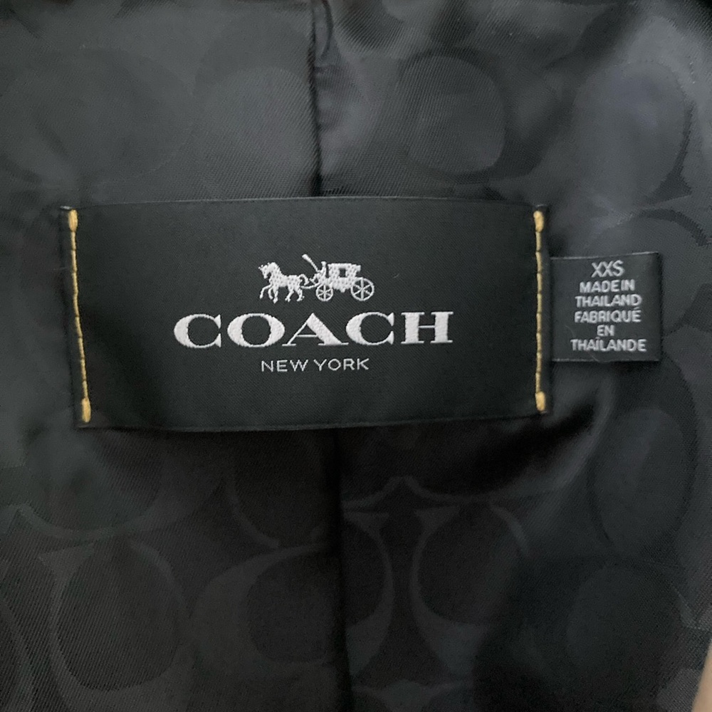 NWOT Coach Trench Coat in Khaki XXS - Picture 4 of 11